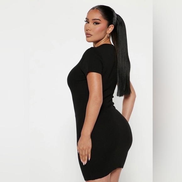 Black Mini Dress NWOT - Picture 3 of 3